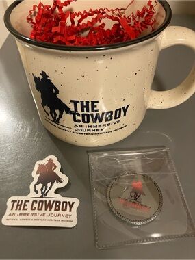 Cowboy Immersive Journey Mug Sticker Coin National Western Heritage Museum OKC